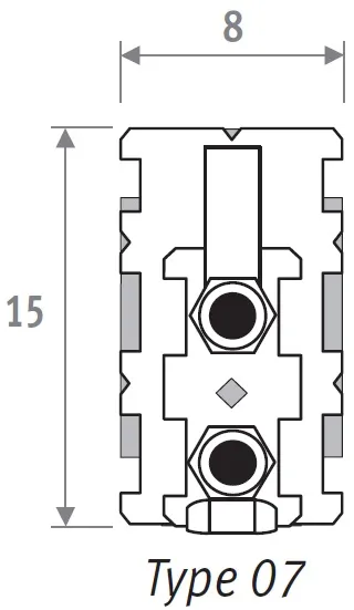 Jaga - Warmtewisselaar voor Strada Wand - 150x613mm - Type 7