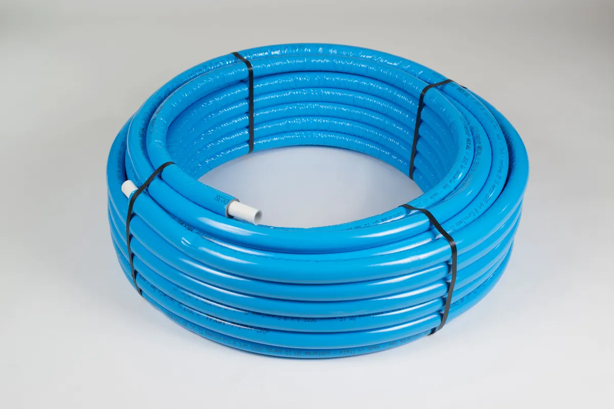 Valsir - Geïsoleerde ALU-PEX meerlagenbuis 26x3mm - 50m - Blauw
