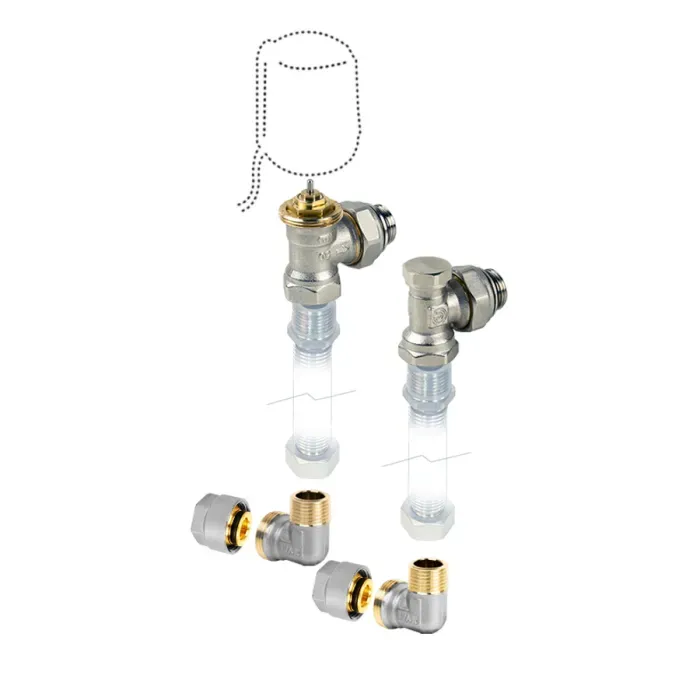 Jaga - Aansluitset 289 - Thermo-elektrische motor 10 VDC - voor Staal/Koper buis - 12/1 Jaga - Aansluitset 289 - Thermo-elektrische motor 10 VDC - voor Staal/Koper buis - 12/1