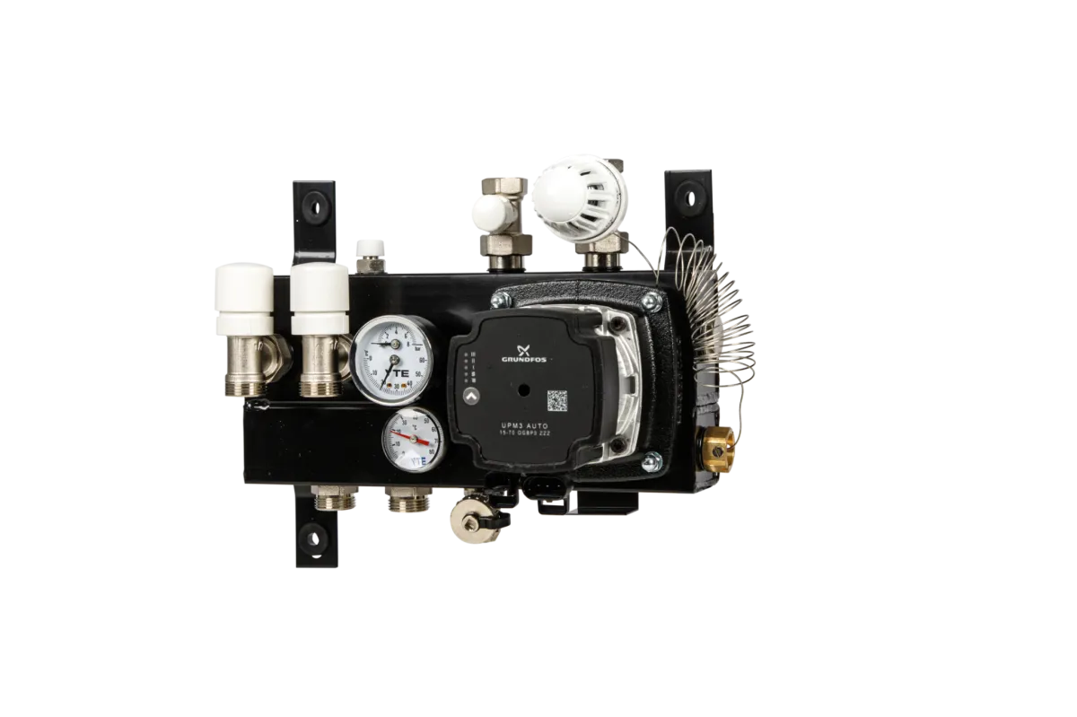 VTE - SLIM verdeler met A-label GRUNDFOS - 2 groeps