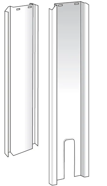 Jaga - Zijkanten voor Tempo Wand - 300xmm - Zuiver wit soft touch - Type 10 en 11 Jaga - Zijkanten voor Tempo Wand - 300xmm - Zuiver wit soft touch - Type 10 en 11