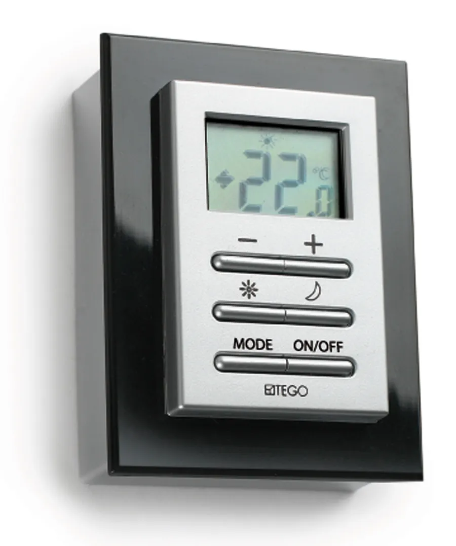 DRL - Roundline E-Comfort ECO RF kamerthermostaat (batterijvoeding)