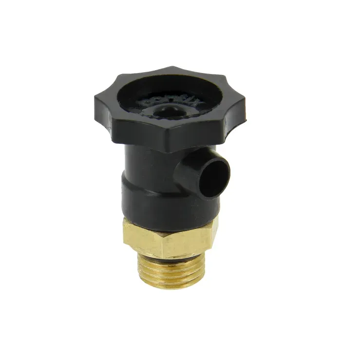 Bonfix - Aftapper messing 1/4" met geïntegreerde O-ring