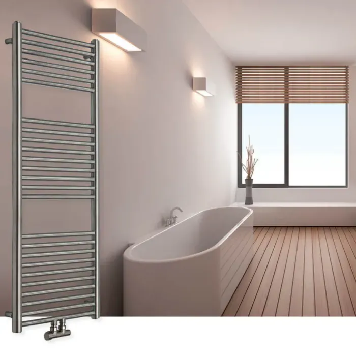 DRL - Elegance Compact - Geborsteld roestvast staal - 1200x500mm - 412 Watt