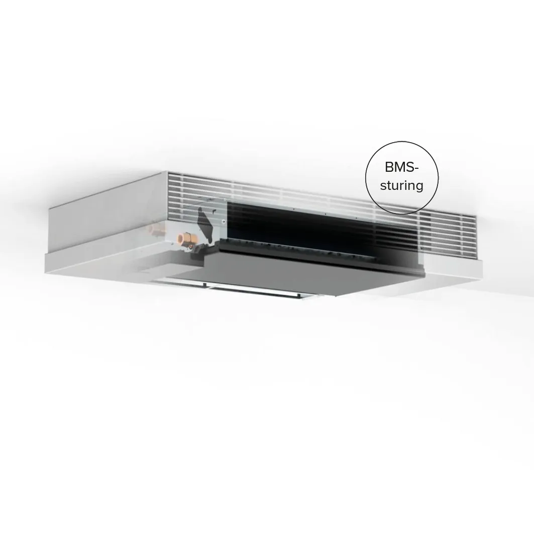 Jaga - Briza 12 Plafondmodel - BMS 0-10V regeling - 2 Pijps - 550x1250mm - 6831 Watt - Zandstraalgrijs