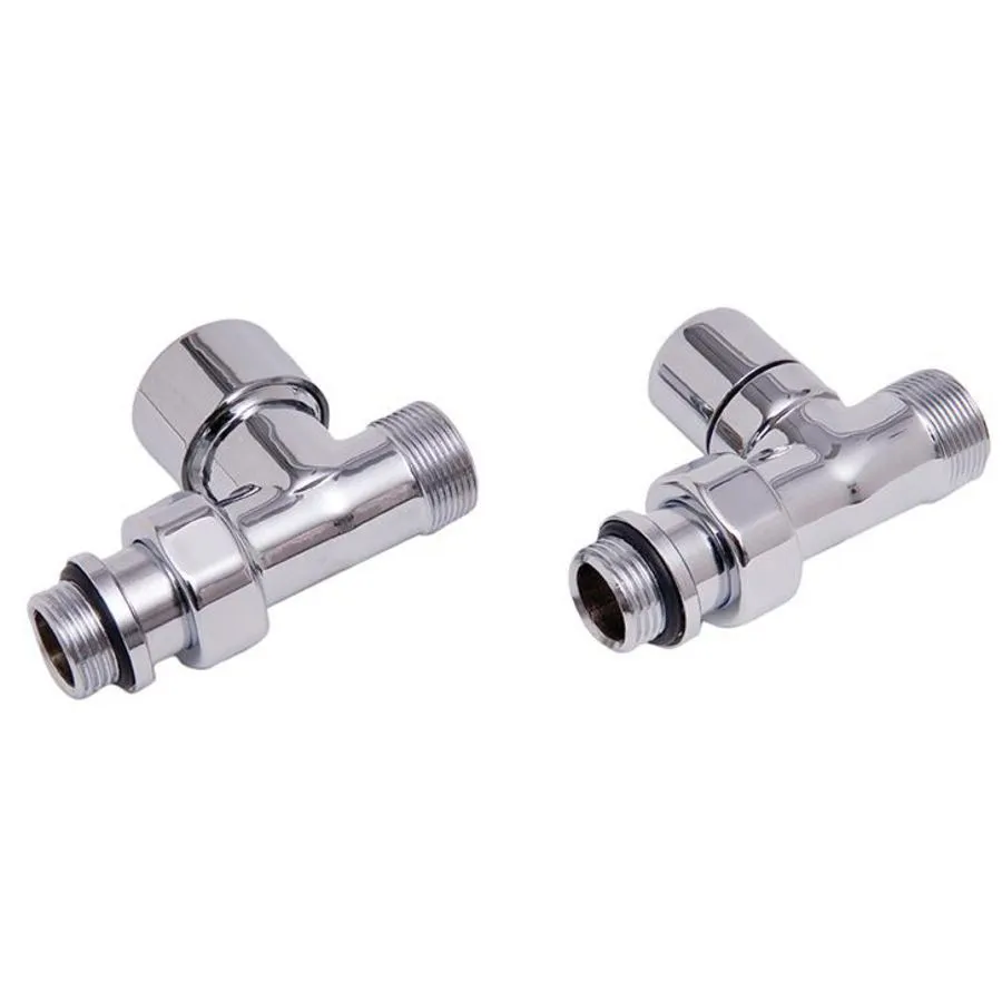 DRL - Designkraanset OVUS recht ½“ (therm.voorbereid) + voetventiel recht 1/2" - Chroom