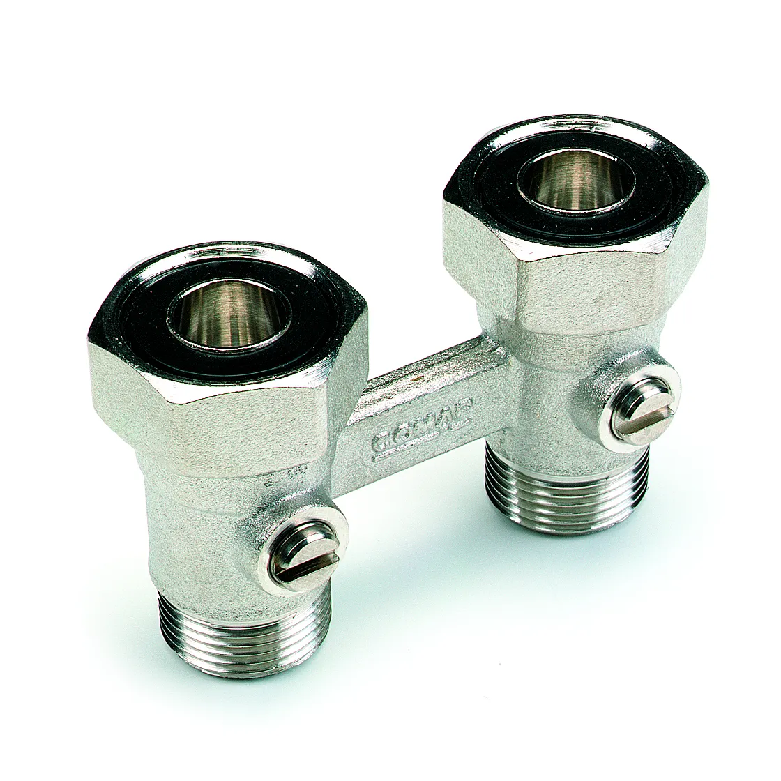 COMAP - H-onderblok tweepijp M22 - 3/4" recht