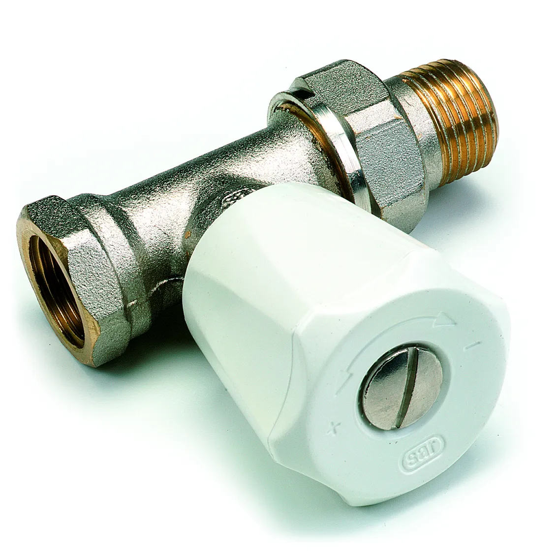 COMAP - Eurosar recht handbediende radiatorkraan - dubbel instelbaar 3/8" - 3/8"