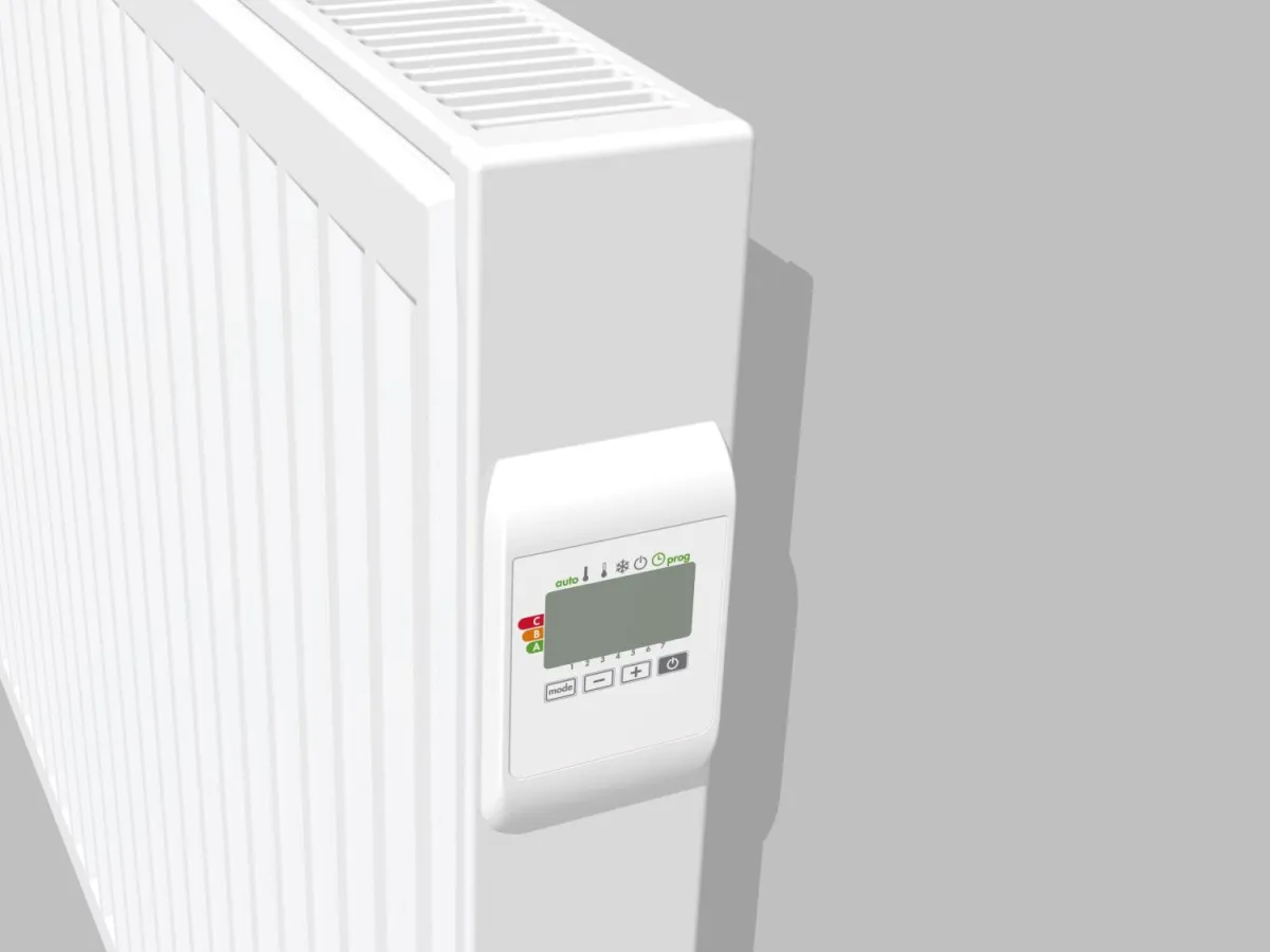 Vasco - E-Panel Horizontaal Ribben - 600x1201mm - Ral 9016