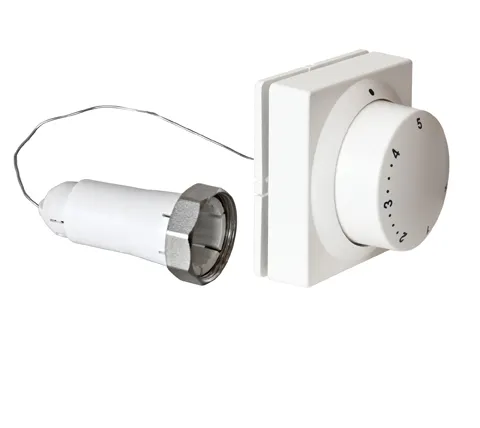 Jaga  - Danfoss Thermostaatkop afstand bedienbaar Wit RAL9016 met thermostaatknop RD