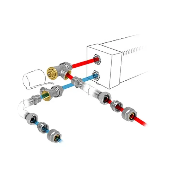 Jaga - Aansluitset 297 - Thermo-elektrische motor 10 VDC - voor Staal/Koper buis - 12/1 Jaga - Aansluitset 297 - Thermo-elektrische motor 10 VDC - voor Staal/Koper buis - 12/1