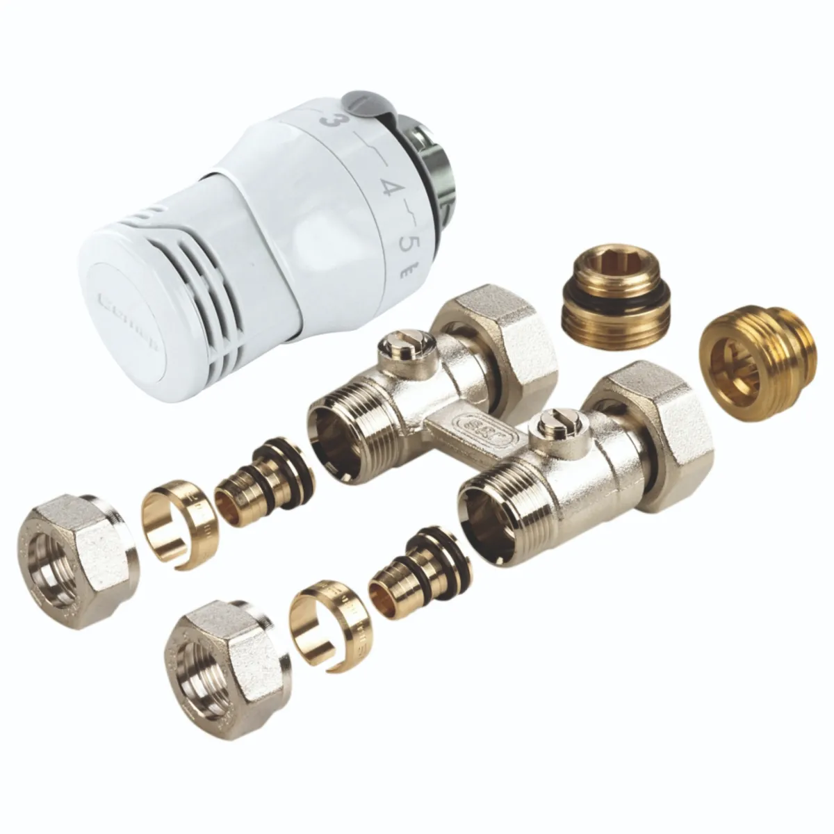 COMAP - Senso thermostaatkop M30 en H-onderblok recht met M22 adapters 16 x 2