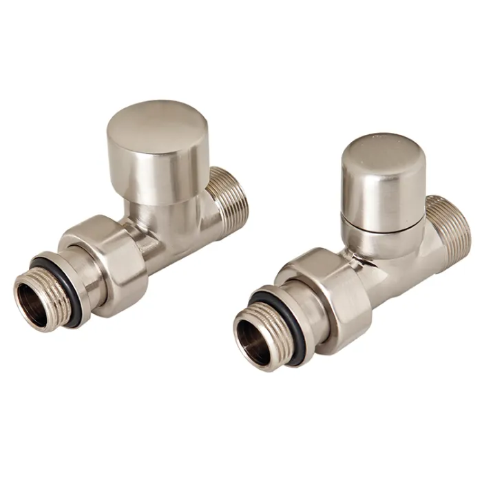 DRL OVUS Designkraanset  recht ½” (thermostatisch voorbereid) + voetventiel recht ½” - RVS look