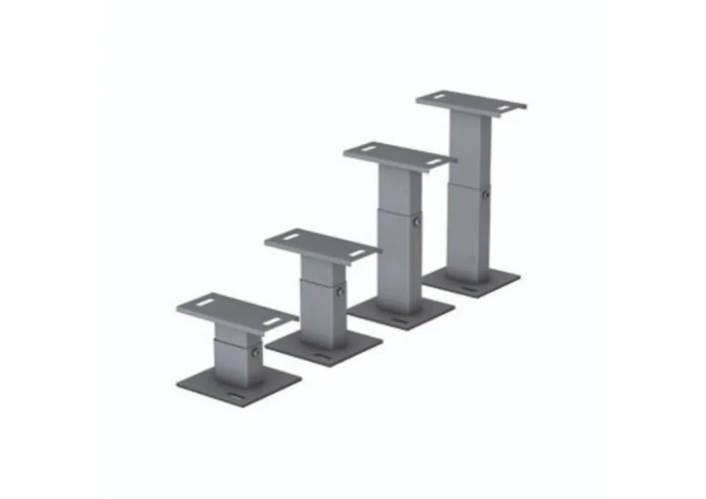 Jaga - Set regelbare voeten Micro Canal - Geschikt voor kastbreedte 135 - Geschikt voor kastdiepte 60 - Hoogte vanaf 8 cm.