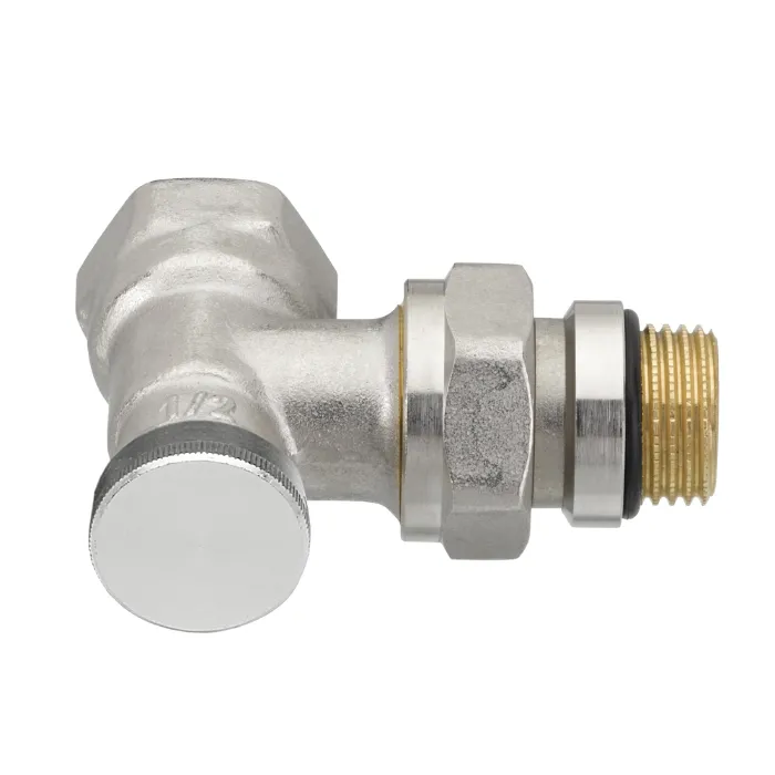 Danfoss - RLV-S -  Haaks - 1/2" - 1/2" (15) - Zelfdichtend