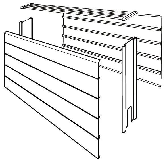 Jaga - Bekleding voor Tempo Vrijstaand - 200x800mm - Zuiver wit soft touch - Type 10