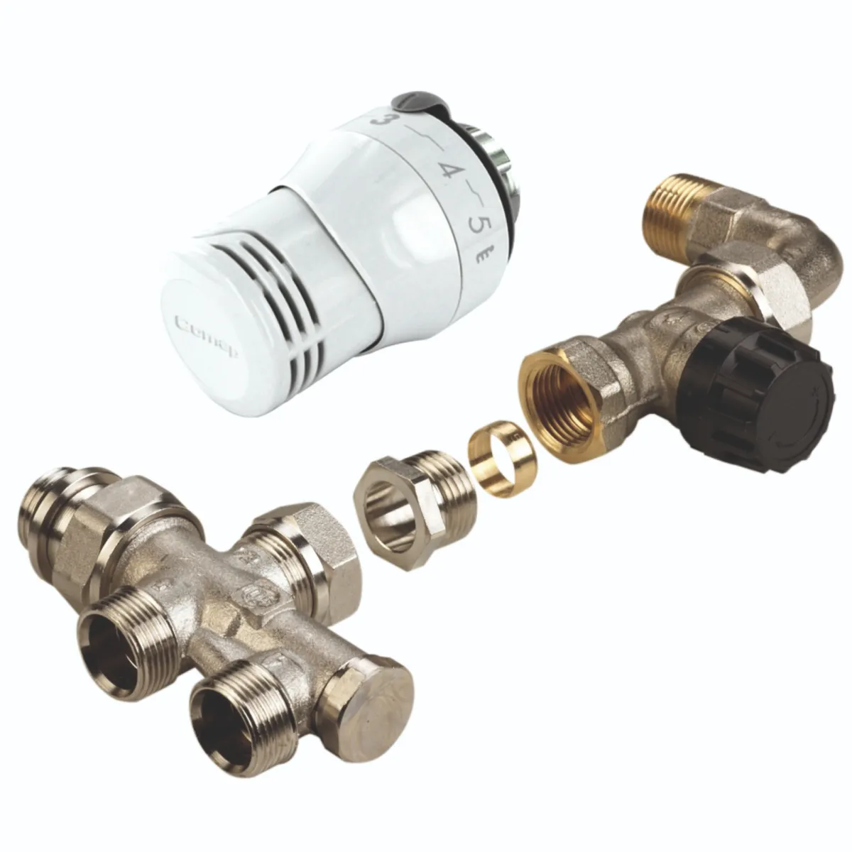 COMAP - TH enkelpijps verticale kit met Senso M28, met 1/2JT recht huis M22 haaks