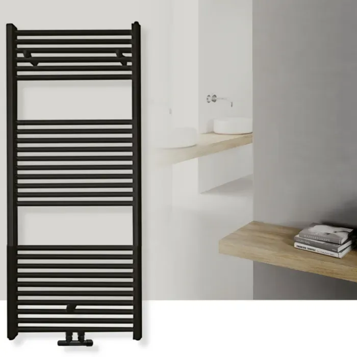 DRL - Lisa Recht Compact Mat Zwart - 1503x500mm - 672 Watt - Zwart