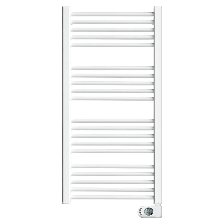 DRL Handdoekbeugel recht -  Chroom - geschikt voor radiatorlengte 500 mm -  lengte beugel 440 mm