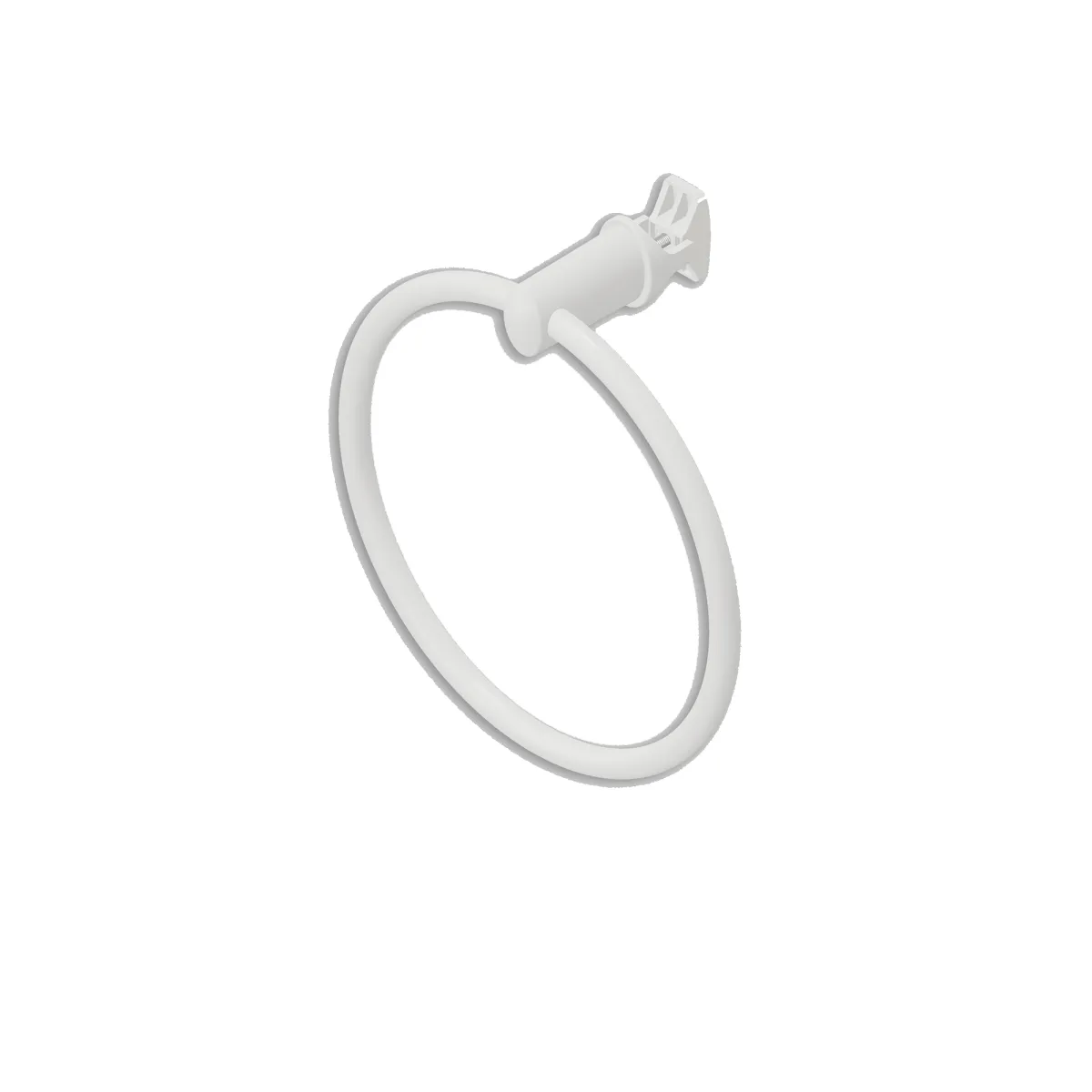 Radson - Handdoekring wit - vlakke buizen