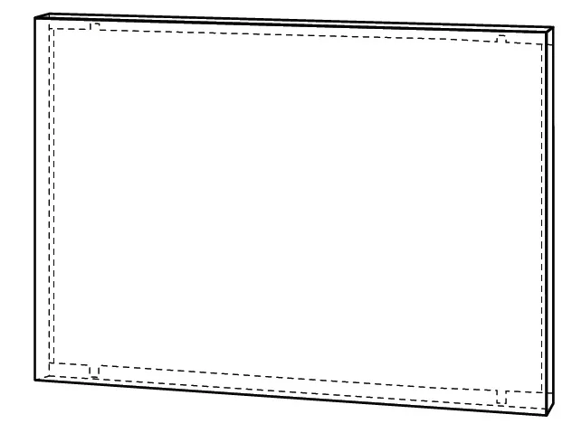 Jaga - Voorpaneel voor Linea Plus - 500x700mm - Verkeerswit soft touch