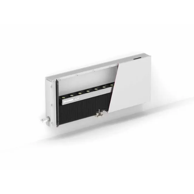 Jaga - Strada Wand Hybrid MM - 650x1800mm - 16x2mm - 5581 Watt - Type 11 - Knop: Jaga Deco Thermostaatkop Wit (AW) Plaatsing thermostaatkop: Links onder - Aansluitblok: H-blok - Naar vloer - Verkeerswit soft touch