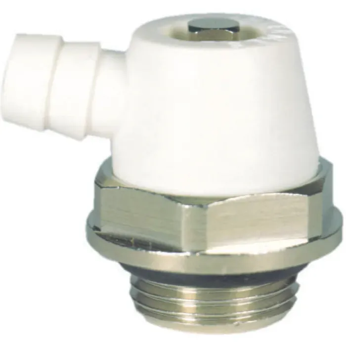Aftapkraan ELV15 M 1/2" (vernikkelde messing + O-ring + draaibare kop)