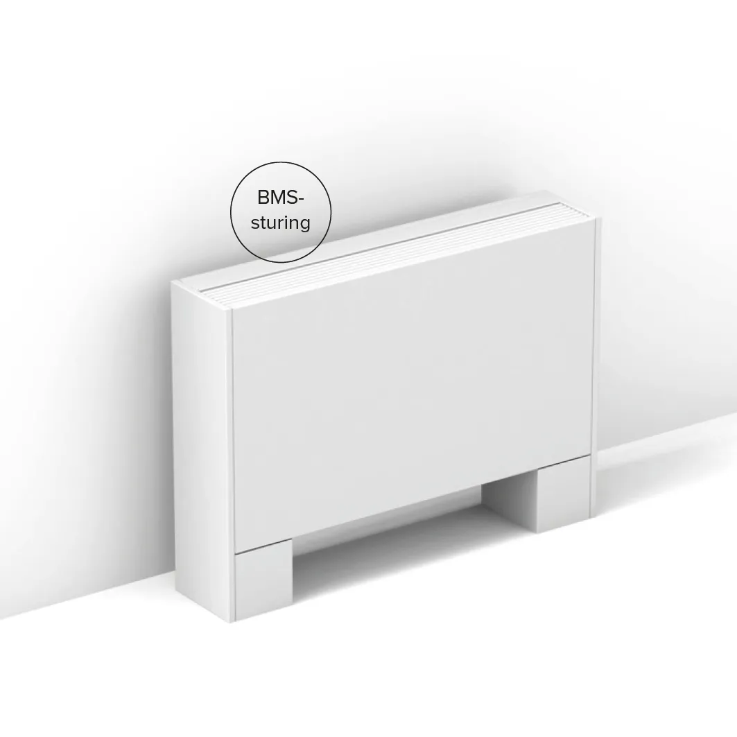 Jaga - Briza 22 Vrijstaand - BMS 0-10V regeling - 2 Pijps - 630x2250mm - 24511 Watt - Zandstraalgrijs