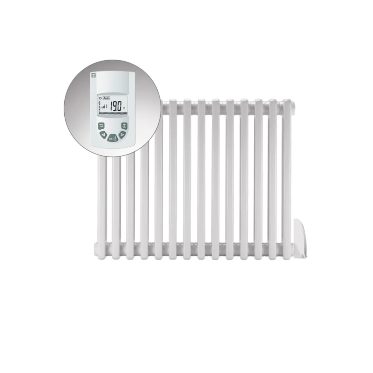 Radson Delta Horizontaal elektrisch - 600x900mm - 1500 Watt - Wit