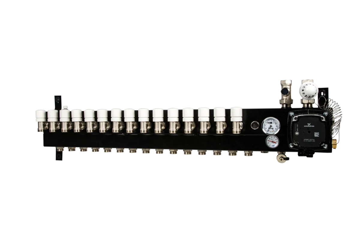 VTE - SLIM verdeler met A-label GRUNDFOS - 15 groeps