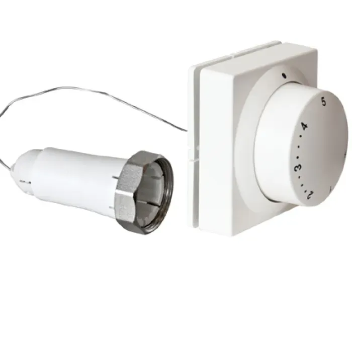 Jaga - Danfoss Thermostaatkop afstand bedienbaar Wit RAL9016 met thermostaatknop RD