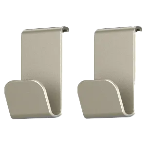 DRL E-Comfort Onsen en Silk ophanghaakjes metaal, set 2 st. grijs RAL 9007