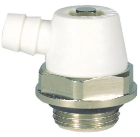 Aftapkraan ELV15 M 1/2" (vernikkelde messing + O-ring + draaibare kop)