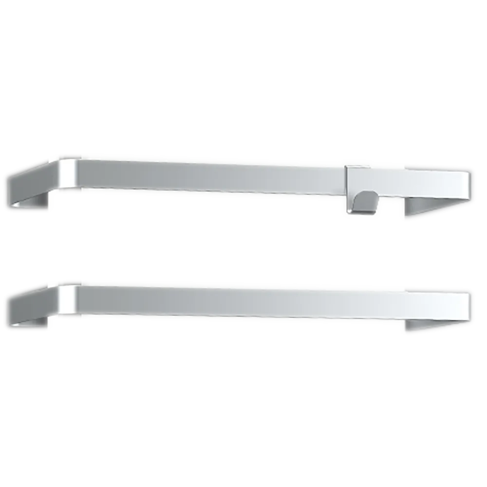 DRL - E-Comfort Icon Alu 2 handdoekdragers met haak