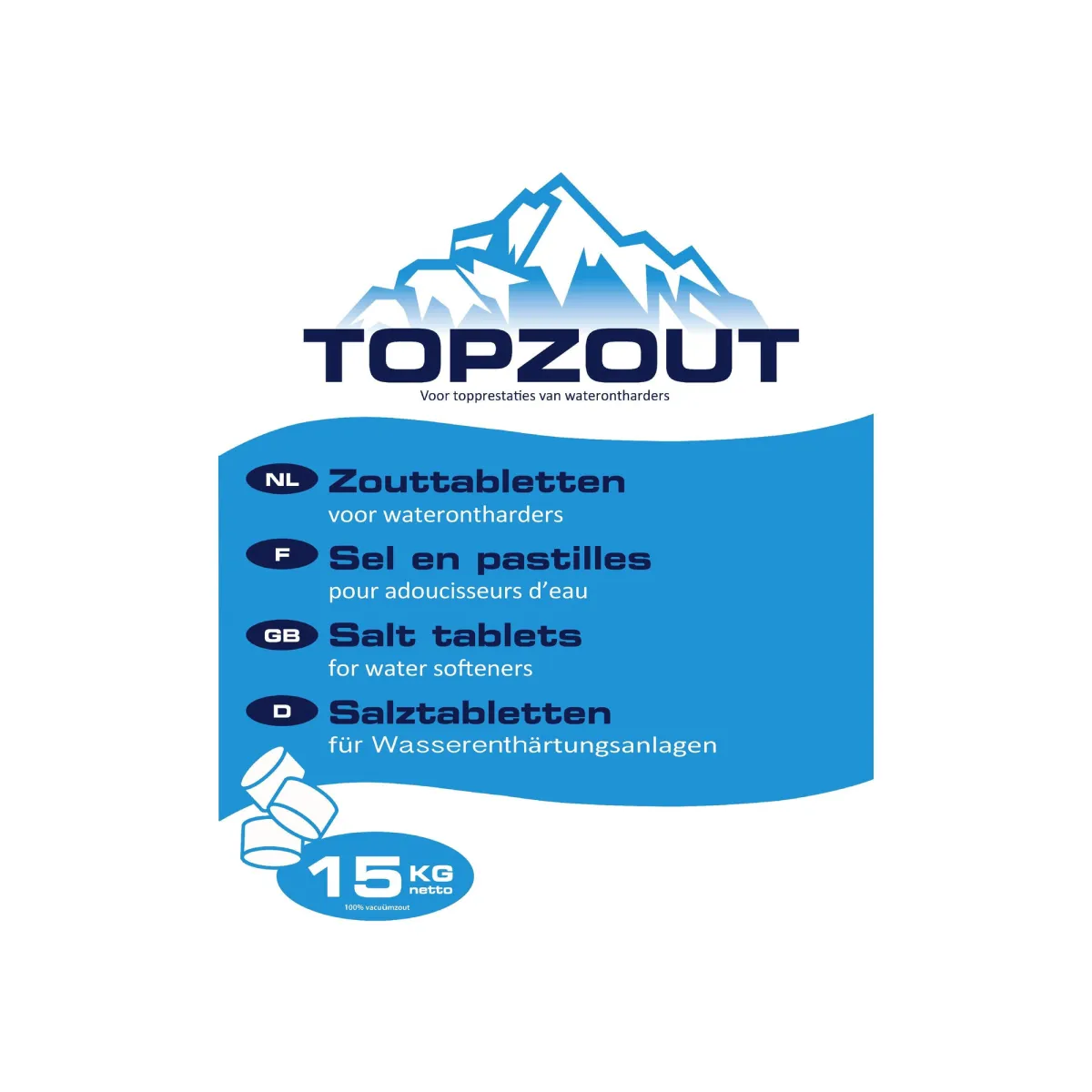 Talent - Regeneratiezout voor waterontharder - 15 kg.