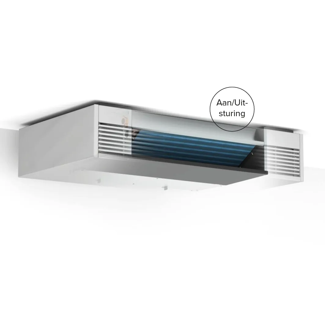 Jaga - Briza 22 Plafondmodel - Aan/Uit - 4 Pijps - 630x2250mm -  12904 Watt - Front Top grill - Off-black