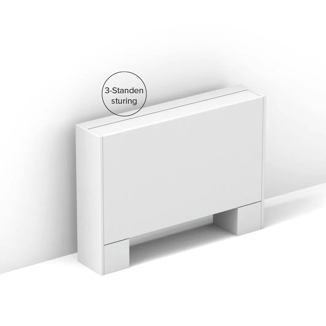 Jaga - Briza 22 Vrijstaand - 3 standenregeling - 4 Pijps - 630x1300mm - 4627 Watt - Verkeerswit soft touch