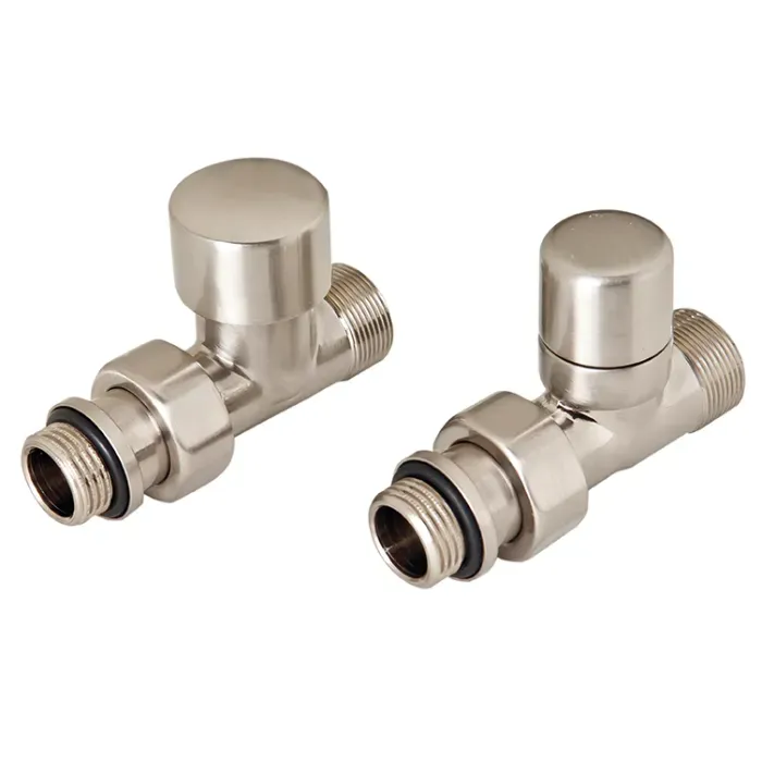 DRL OVUS Designkraanset recht ½” (thermostatisch voorbereid) + voetventiel recht ½” - RVS look