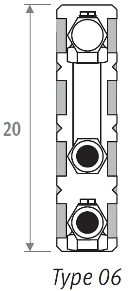 Jaga - Warmtewisselaar voor Mini - 313mm - Type 6