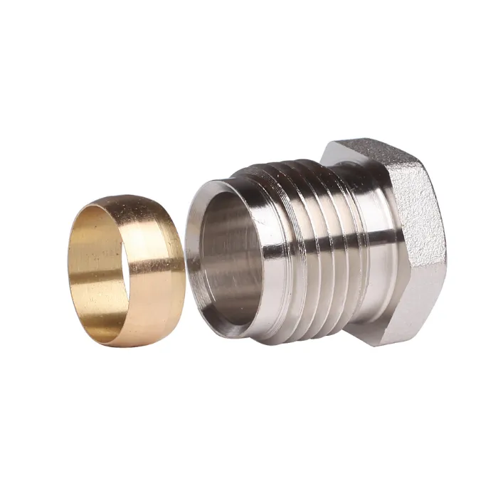 Danfoss - Knelfitting voor staal en koperen leiding - G 1/2", A 1/2" x DN15mm - vernikkeld