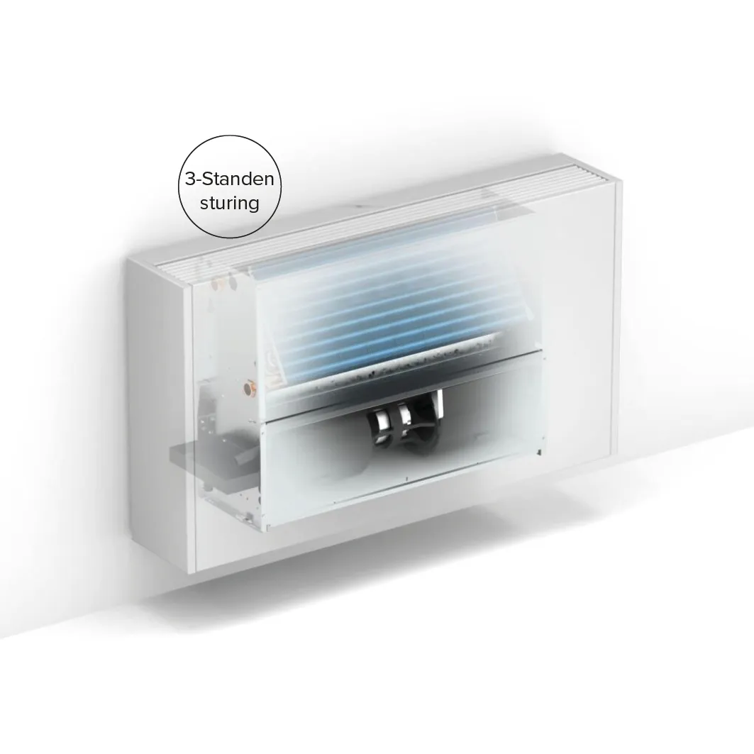 Jaga - Briza 22 Wandmodel - 3 standenregeling - 2 Pijps - 630x1600mm - 14479 Watt - Front Top grill - Zandstraalgrijs