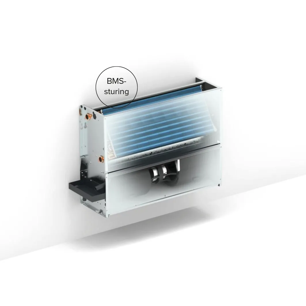 Jaga - Briza 22 - Wand Inbouw - BMS 0-10V regeling - 4 Pijps - 550x1900mm - 13927 Watt - Front Top grill