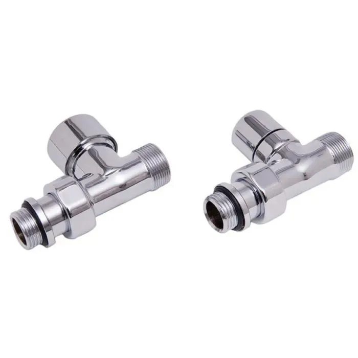 DRL - Designkraanset OVUS recht ½“ (therm.voorbereid) + voetventiel recht 1/2" - Chroom