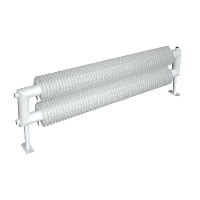 DRL Ribbenbuisradiator Vloer - Type O3 - Uitwendige buisdiameter 57mm - 429x1100mm - 3 rib(ben) - 1312 Watt