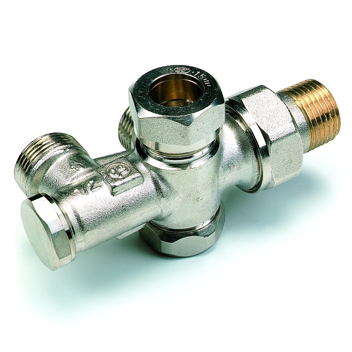 COMAP - Tweepunts onderaansluitblok - Haaks - 1 pijps - M22 x 1/2"