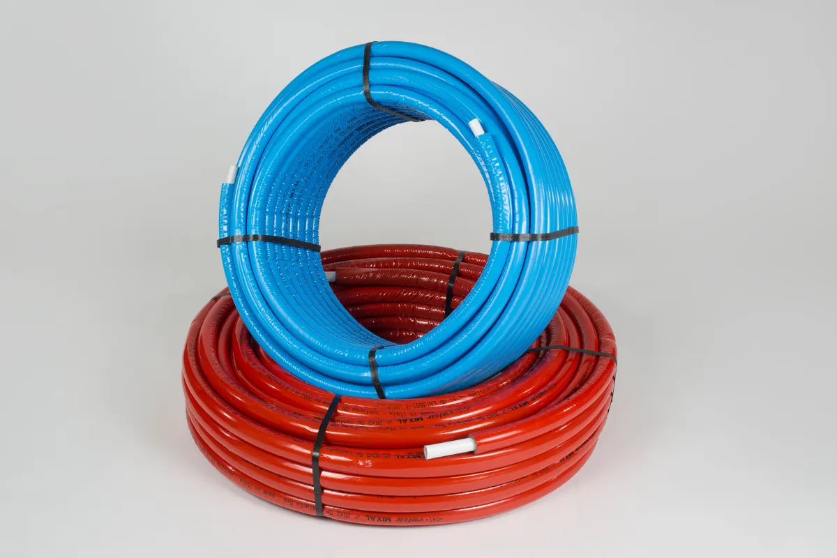Valsir - Geïsoleerde ALU-PEX meerlagenbuis 16x2mm - 25m - Rood