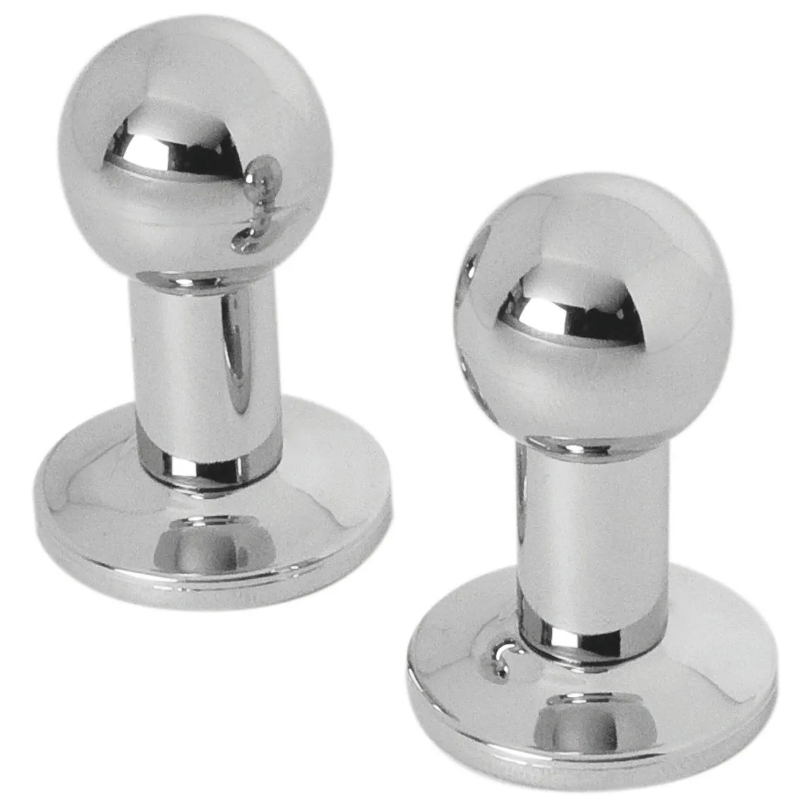 DRL - Handdoek knop set van 2 stuks tbv VIP/Oscar chroom