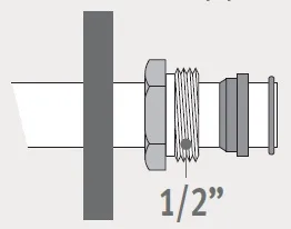 Jaga - Klemkoppeling voor Staal/koper buis - 1/2"x15/1 verkort