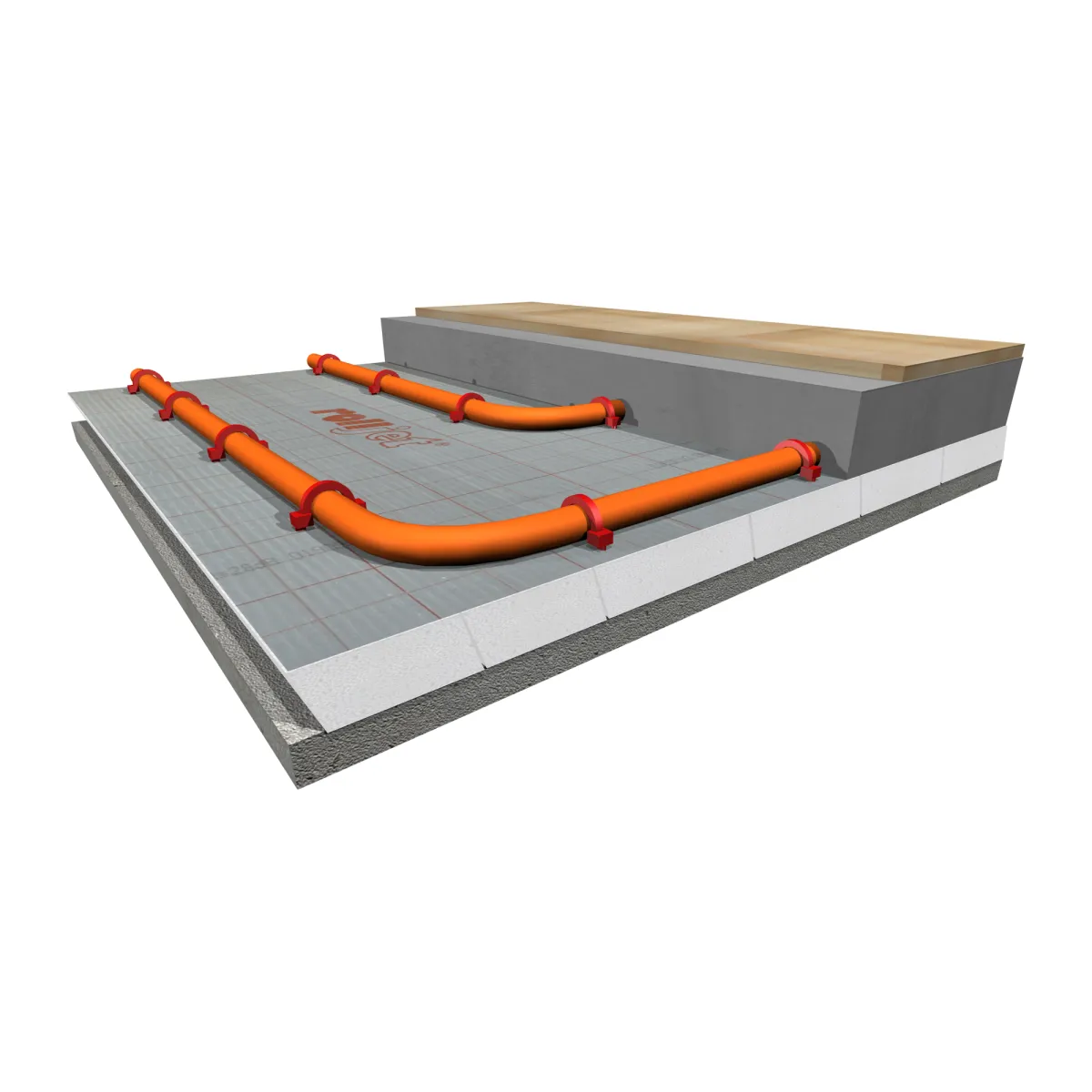 Radson Rolljet warmte isolatierol DEO (PS 20/EPS 100)  - Breedte 1000 mm. - Lengte 15000 mm. - Isolatiedikte 20 mm.