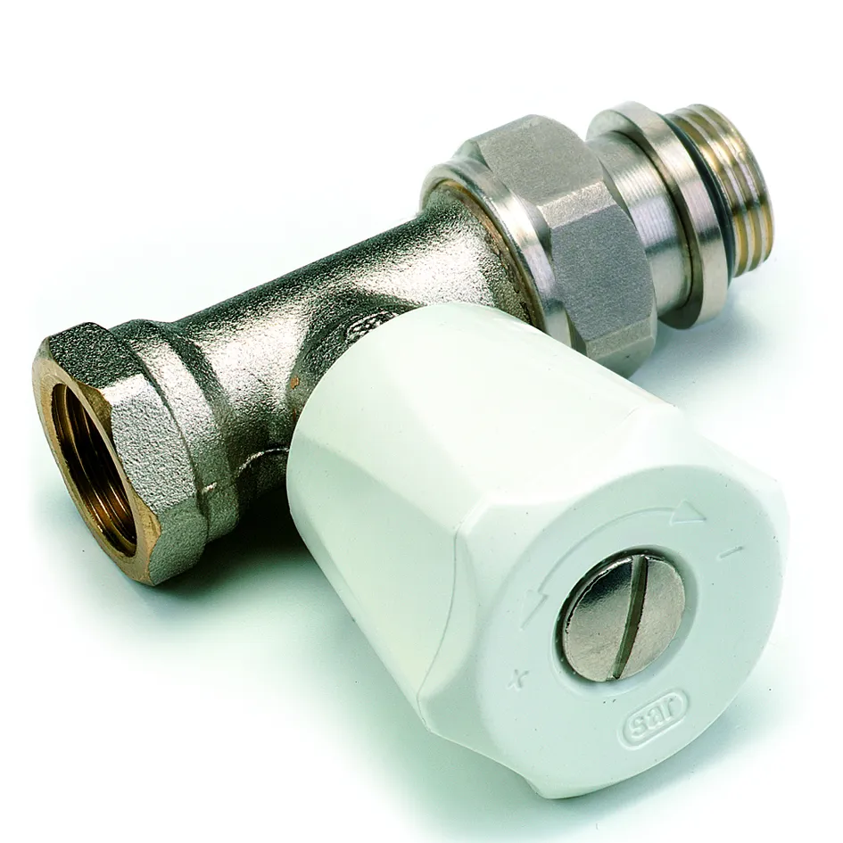 COMAP - Eurosar recht handbediende radiatorkraan - dubbel instelbaar 1/2" - 1/2" - zelfdichtend staartstuk